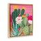 Stupell Industries Sunset Cactus Plants Floating Frame, design by Cat Thurman Designs
